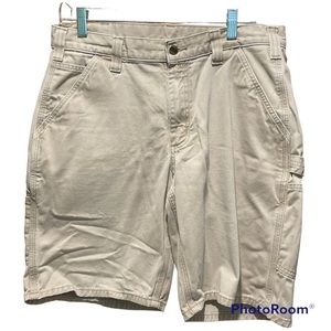Carhartt Mens Khaki Rugged Shorts Size 34